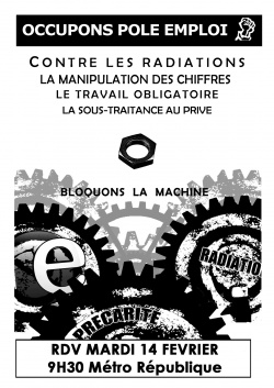 Pôle emploi, c'est à nous ! Aux précaires, aux conseillers, au peuple ! Pas aux managers !