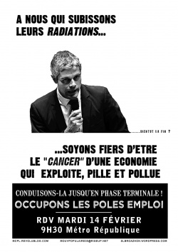 Pôle emploi, c'est à nous ! Aux précaires, aux conseillers, au peuple ! Pas aux managers !