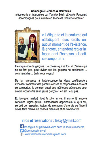 theatre conference sur homophobie cie demons et merveilles mjc brequigny rennes bretagne france spectacle